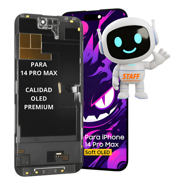 Pantalla Para iPhone 14 Pro Max Oled Alta Calidad Dd Premium Negro