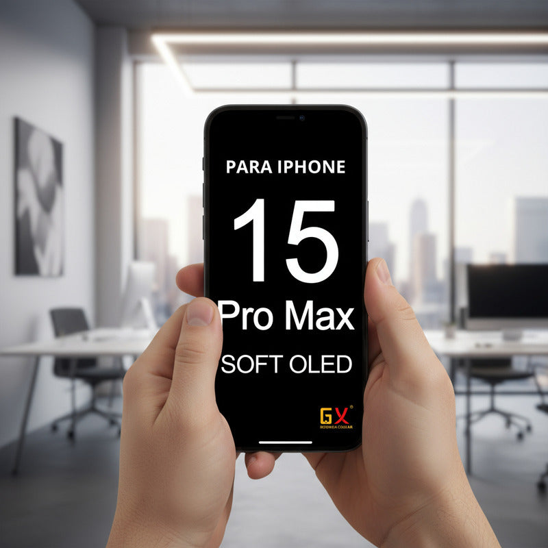Pantalla iPhone 15 Pro Max Soft OLED GX Negra | Display + Táctil
