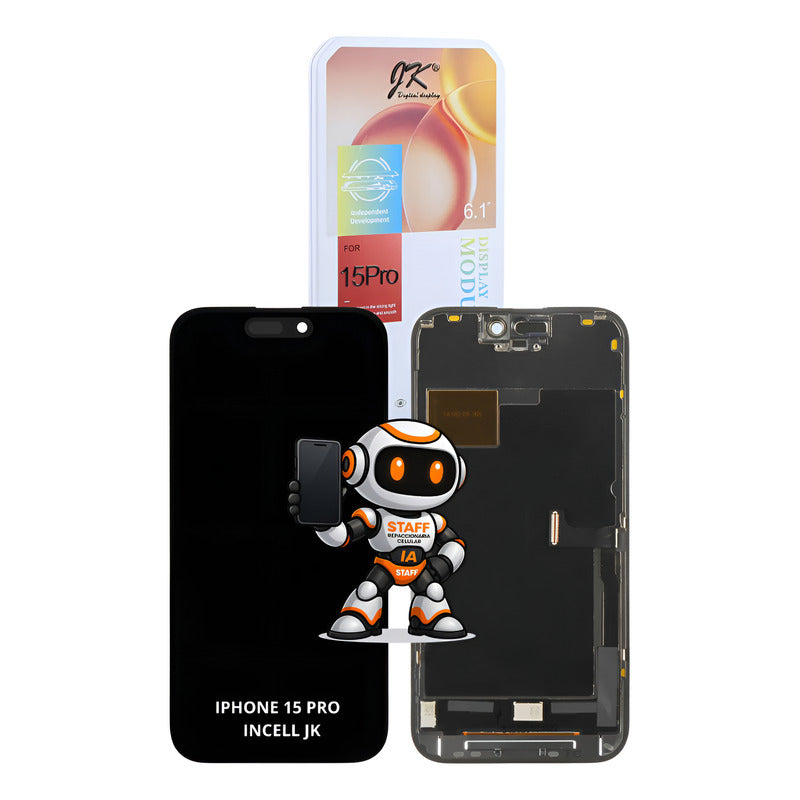 Pantalla iPhone 15 Pro Incell Jk Alta Calidad Premium Negro