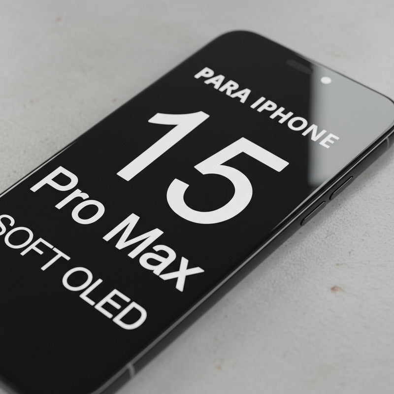 Pantalla iPhone 15 Pro Max Soft OLED GX Negra | Display + Táctil