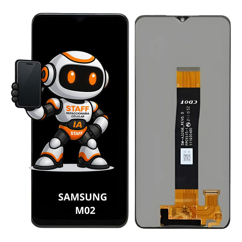 Pantalla Touch+ Lcd Samsung Galaxy M02 Alta Calidad Premium Negro