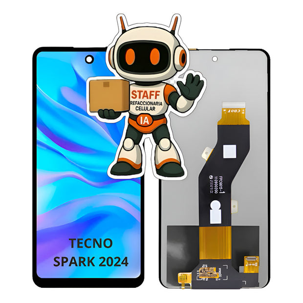 Pantalla Compatible Tecno Spark Go 2024 Alta Calidad Premium Negro