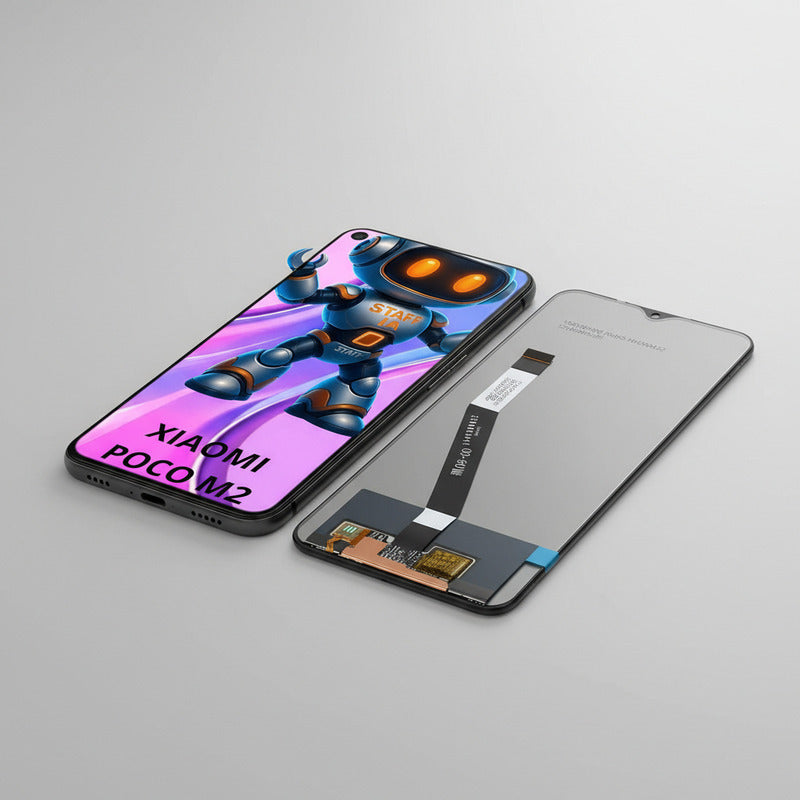 Pantalla  Compatible Xiaomi Poco M2 Alta Calidad Premium Negro
