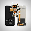 Pantalla Compatible Realme C15 Alta Calidad Premium Negro