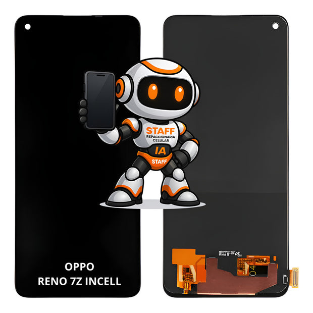Pantalla Compatible Oppo Reno 7z Incell Calidad Premium Negro