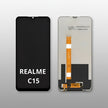 Pantalla Compatible Realme C15 Alta Calidad Premium Negro