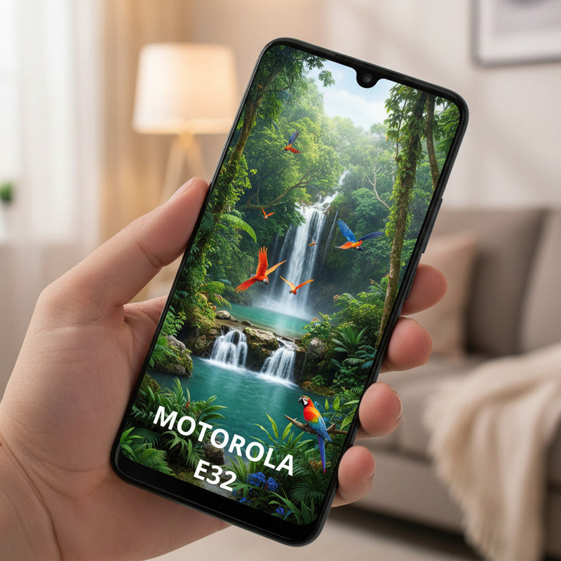 Pantalla Compatible Motorola E32  Alta Calidad Premium Negro
