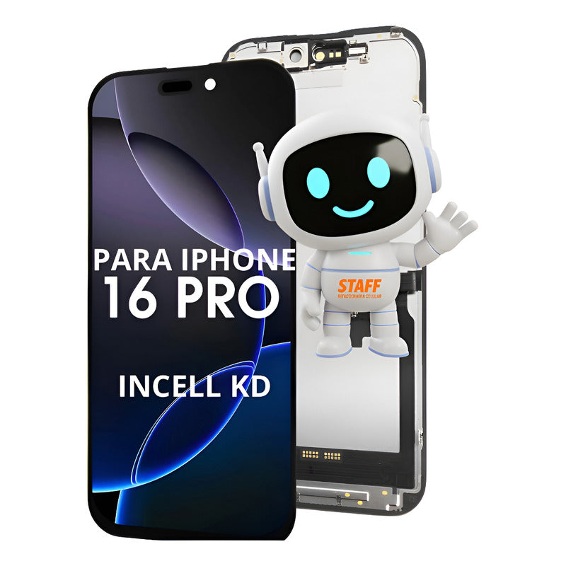 Pantalla Display Para iPhone 16 Pro Incell Kd Hd Negro