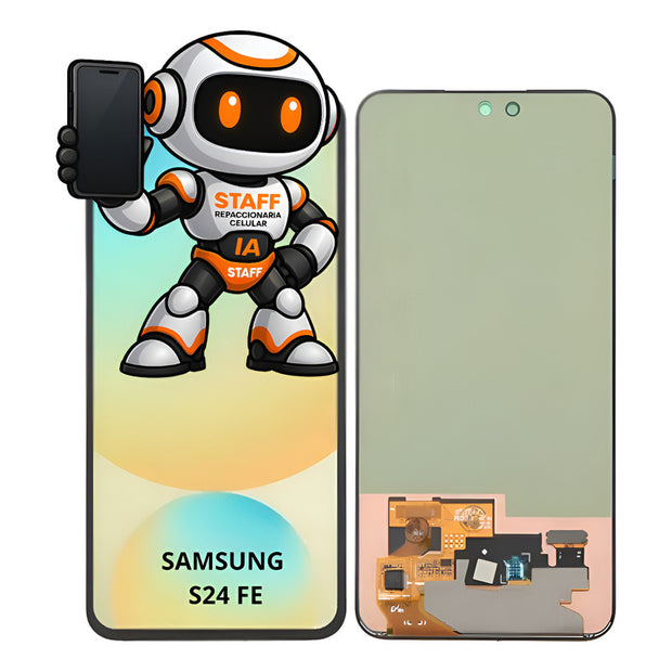 Pantalla Display Premium S24fe Módulo Táctil Samsung Negro