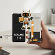 Pantalla Compatible Realme C15 Alta Calidad Premium Negro