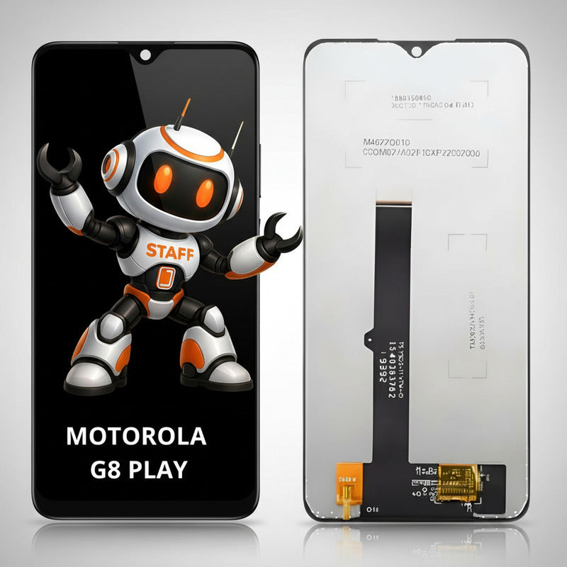 Pantalla Compatible Motorola G8 Play Alta Calidad Premium Negro