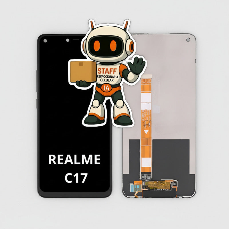 Pantalla Compatible Realme C17 Alta Calidad Premium Negro