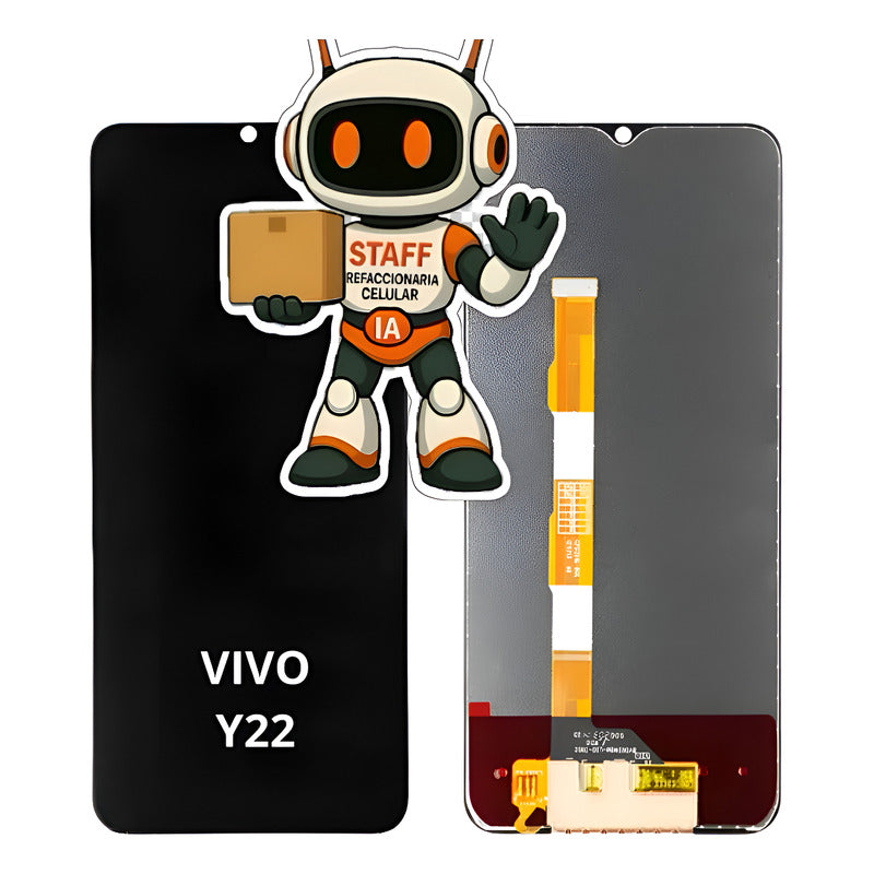 Pantalla Compatible Vivo Y22  Alta Calidad Premium Negro