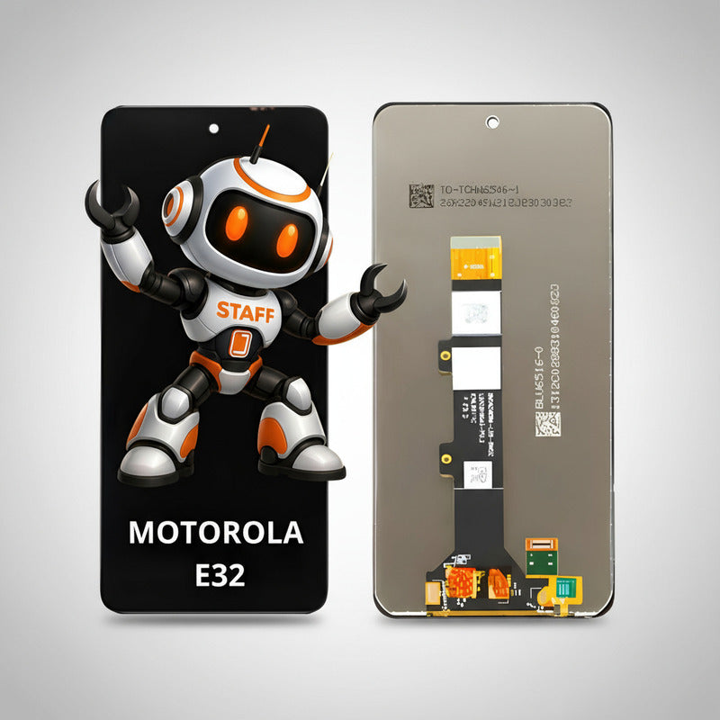 Pantalla Compatible Motorola E32  Alta Calidad Premium Negro