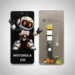 Pantalla Compatible Motorola E32  Alta Calidad Premium Negro