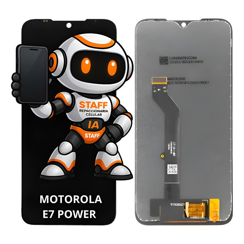 Pantalla Compatible Motorola E7 Power Alta Calidad Premium Negro