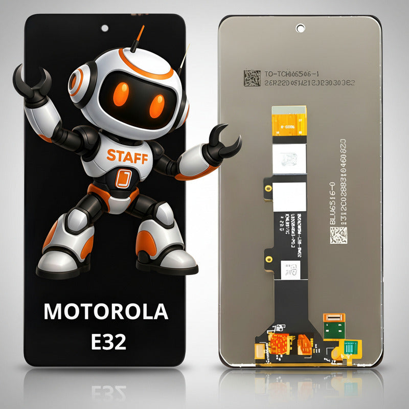 Pantalla Compatible Motorola E32  Alta Calidad Premium Negro