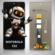 Pantalla Compatible Motorola E32  Alta Calidad Premium Negro