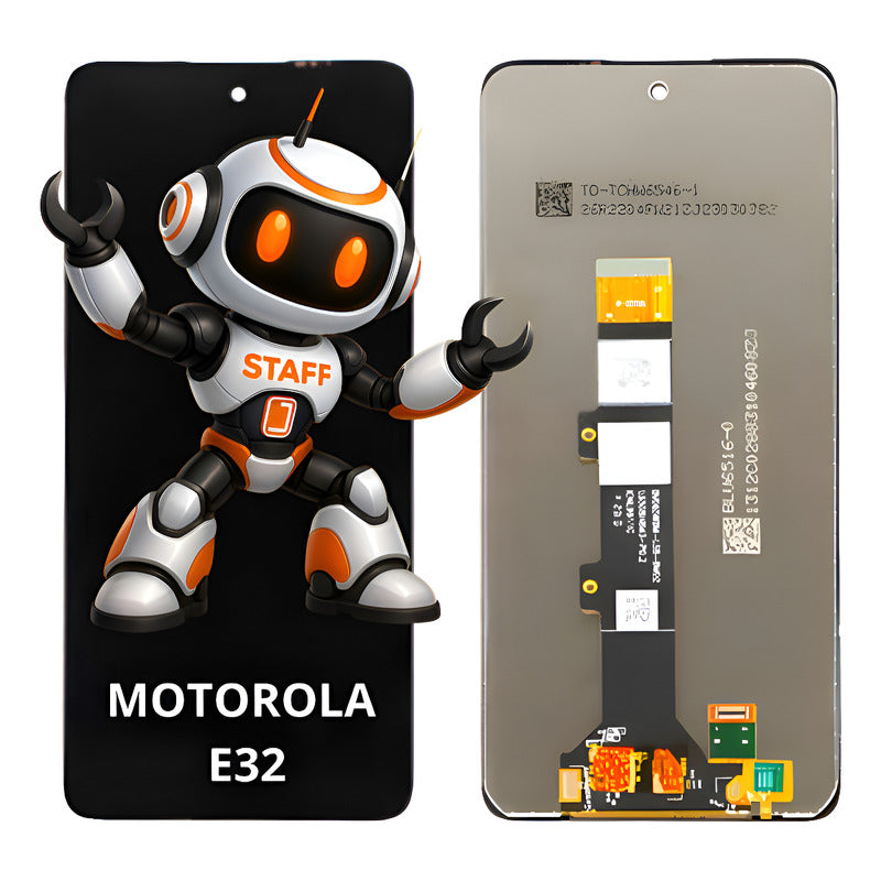 Pantalla Compatible Motorola E32  Alta Calidad Premium Negro