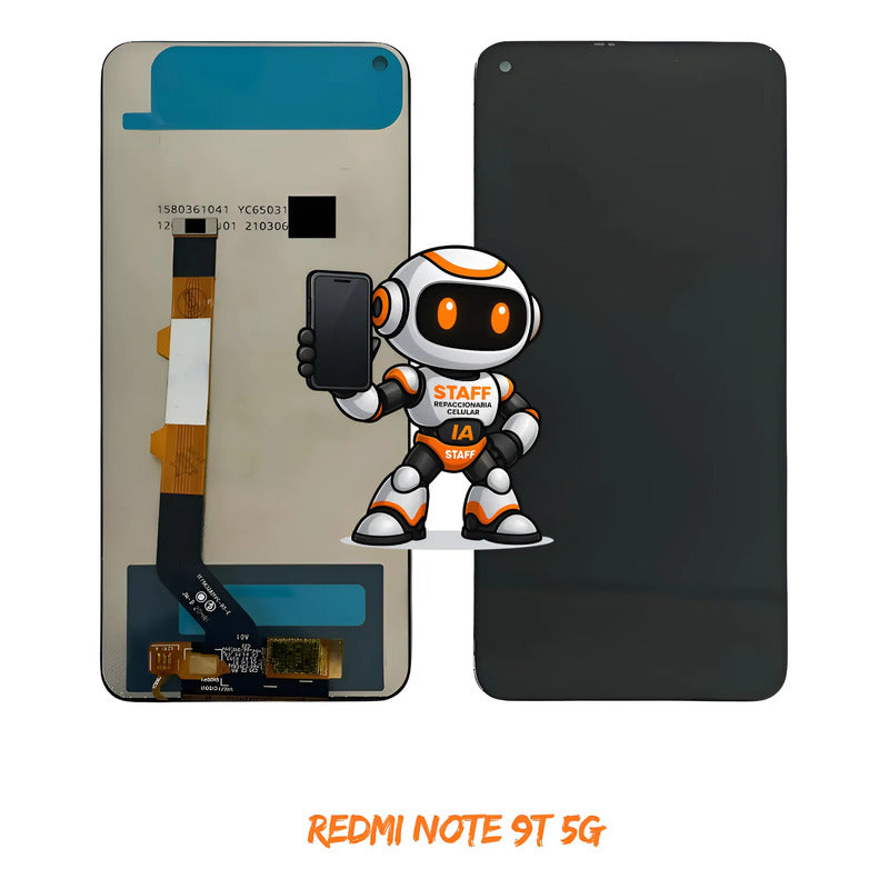 Pantalla Xiaomi Redmi  Note 9t M2007j22g Alta Calidad Negro