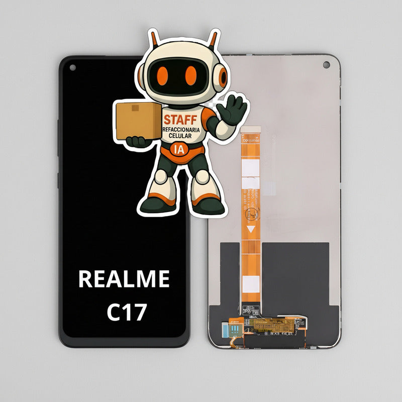 Pantalla Compatible Realme C17 Alta Calidad Premium Negro